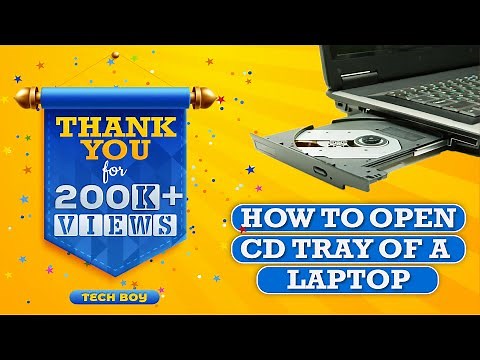 How to open CD tray of Laptop (With English Subtitles) | Very Easy Steps | #TechBoy