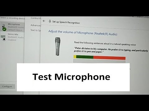 how to test a microphone working or not, sound recording or not
