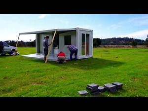 Expandable container house in AU