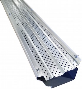 FlowGuard Gutter Guards 5" High Clearance 30-Year Gutter Cover System - Matte - 102ft