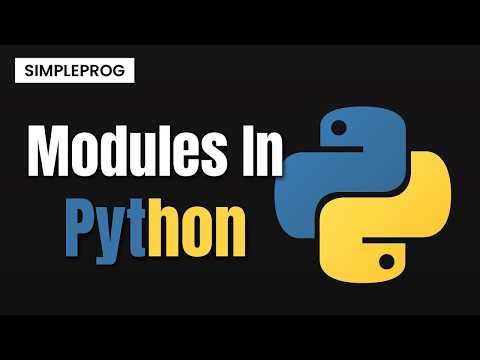 Modules in python | How do modules work in python? | Python Concepts | simpleprog