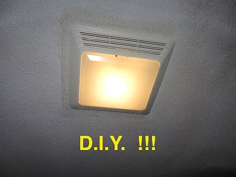 Installing a BATHROOM FAN / light - EZ