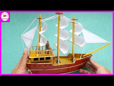 How to make a boat models with cardboard | Sailboat | Do it yourself