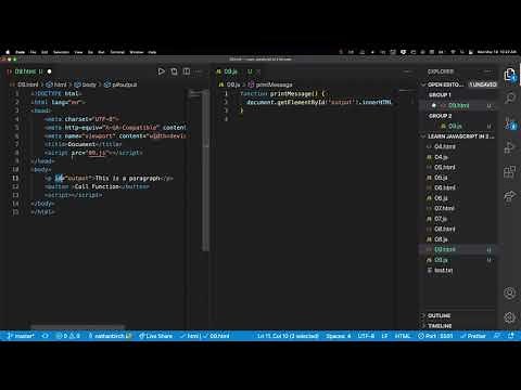 09 HTML buttons to call JavaScript Functions