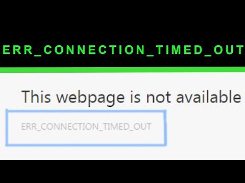 ERR_CONNECTION_TIMED_OUT | Windows 10 FIX