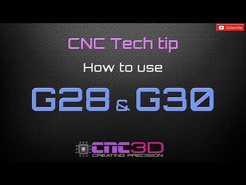 CNC Tech Tip - How to use G28 and G30 G-codes using GRBL