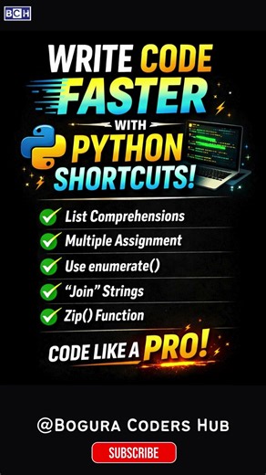 Pro Python Coders Use These Shortcuts — Do You? 🤔 |Beginners Don’t Know These Python Hacks 😱 |Python