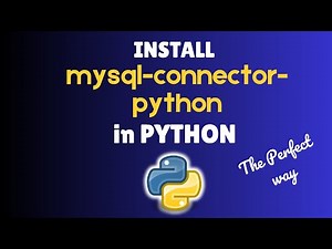 How to install mysql-connector-python in Python 3.13 in 2025 #installation