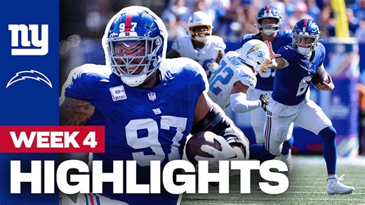 Highlights: New York Giants 21, Los Angeles Chargers 18