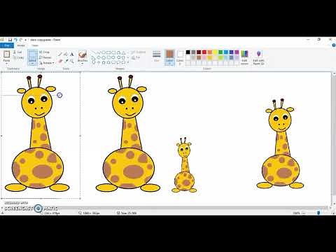 #how to #use #Copy Paste in Paint