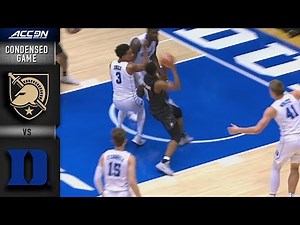 Army vs Duke Condensed Game | 2018-19 ACC Basketball
