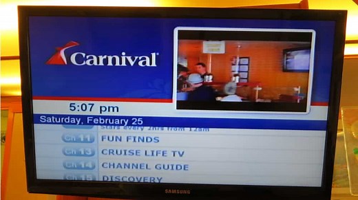 Carnival, Royal Caribbean, and NCL TV Channels (Full Listing)