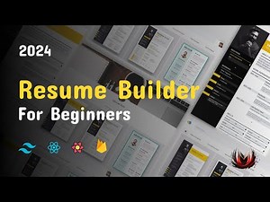 Full-Stack Resume Builder | For Beginners | ReactJS, Firebase, React Query