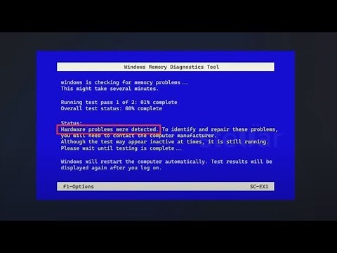 [FIX] "Hardware Problems Were Detected" Error in Windows Memory Diagnostic Tool