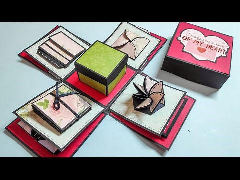 Explosion Box For Beginners | How To Make Explosion Box | Handmade Explosion Box Tutorial