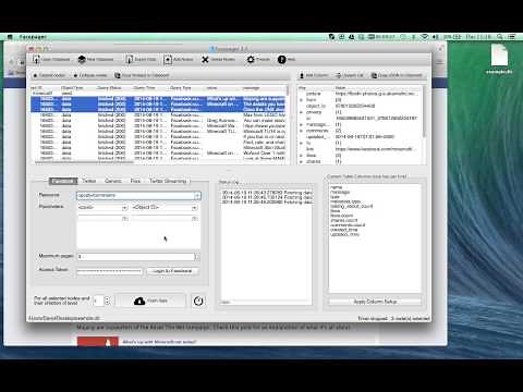 Extract Facebook Data and save as CSV
