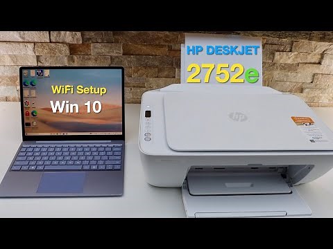HP DeskJet 2752e Setup Windows 10 Laptop, Wireless Setup, Connect to WiFi Network & Print Test.