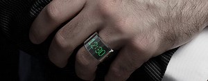 The first smartring has an LED screen, tells time, and accepts calls