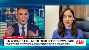 U.S. markets fall after Fitch credit downgrade