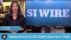 Report: Raiders' Connor Cook expected to start Saturday vs. Texans