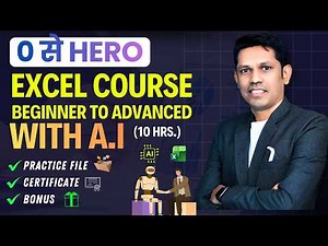 Learn Full Excel course from Basic to Advanced with A.I. | Excel with A.I Masterclass