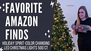 Watch Holiday Spirit-Color Changing LED Christmas Lights 500 ct on Amazon Live