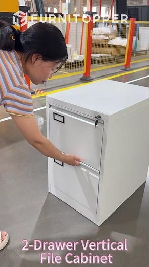 2 Drawer Vertical Filing Cabinet | Durable Steel Office Storage Solution
