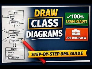 How to Draw a Class Diagram Manually (Step-by-Step) | UML Explained for Exams & Interviews