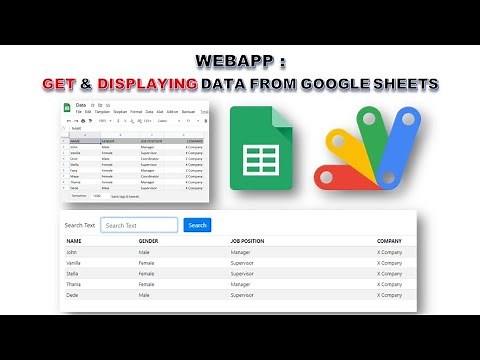 Apps Script | WebApp: Get and Displaying Data from Google Sheets (Part 1)