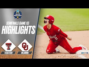 Texas Tech vs. Oklahoma: 2025 Women's College World Series Game 13 | Extended Highlights