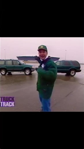 Blazer vs. Explorer at Pontiac Silverdome - #automotive #90s #suv #explorer #ford #Chevy #blazer #MI