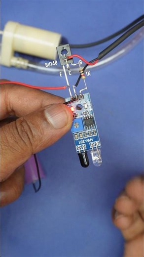 Automatic water dispenser circuit using proximity sensor #shorts #scienceproject #electronics