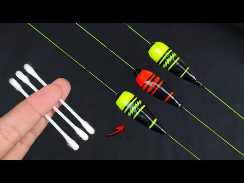 Make a Fishing Floats from Cotton buds + Styrofoam