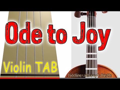 Ode to Joy - Violin - Play Along Tab Tutorial