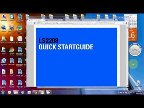 Setting up the LS2208 Barcode Scanner