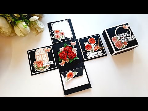 DIY Explosion Box for Birthday | Handmade Birthday Card Idea | Handmade Cards | Tutorial