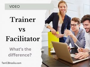 What is the difference between training and facilitation?