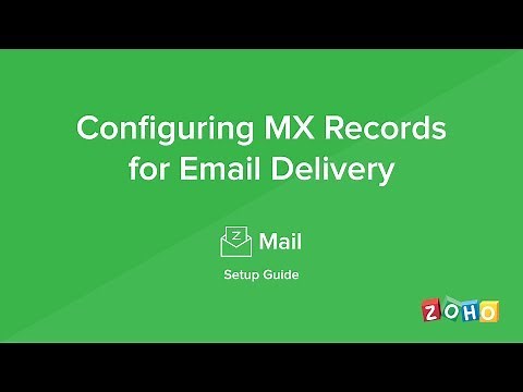 Zoho Mail - MX Records - Configure Email Delivery