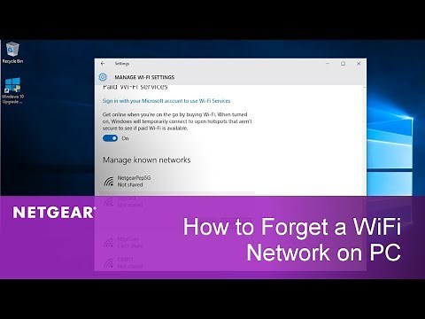 How to Forget a WiFi Network on PC | NETGEAR