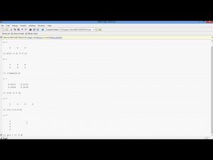Matrix Operations In Matlab