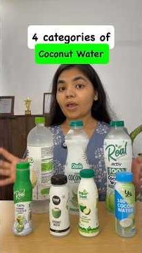 Bottled coconut water category explained #fssai #coconutwater #healthtips #labelliteracy #nutrition