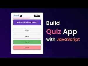 How To Make Quiz App Using JavaScript | Build Quiz App With HTML CSS & JavaScript