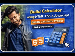 Build Calculator using HTML, CSS & JavaScript | Simple Calculator Project | Web Development