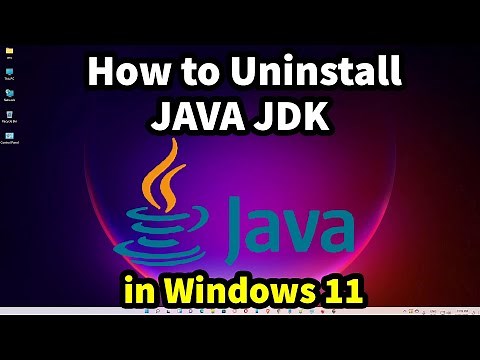How to UNINSTALL DELETE REMOVE JAVA JDK in Windows 11