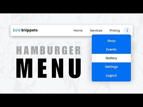 Create an Ultimate Responsive Hamburger Menu Using JS