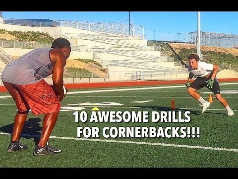 10 CORNERBACK DRILLS FOR LOCKDOWN SKILLS!!!