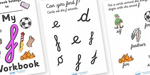 My 'f' Workbook (cursive)