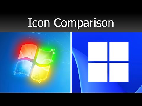 Windows 7 vs Windows 11 Icons!