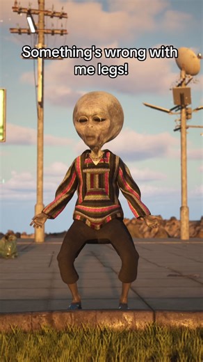 Funny Alien Legs Mystery Animation