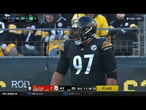 Cam Heyward hits the griddy then gets called for horrible roughing the passer penalty